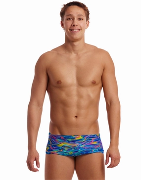 Stir Crazy Sidewinder Swim Trunks - Blue casual mens swimwear, affordable swimwear for men