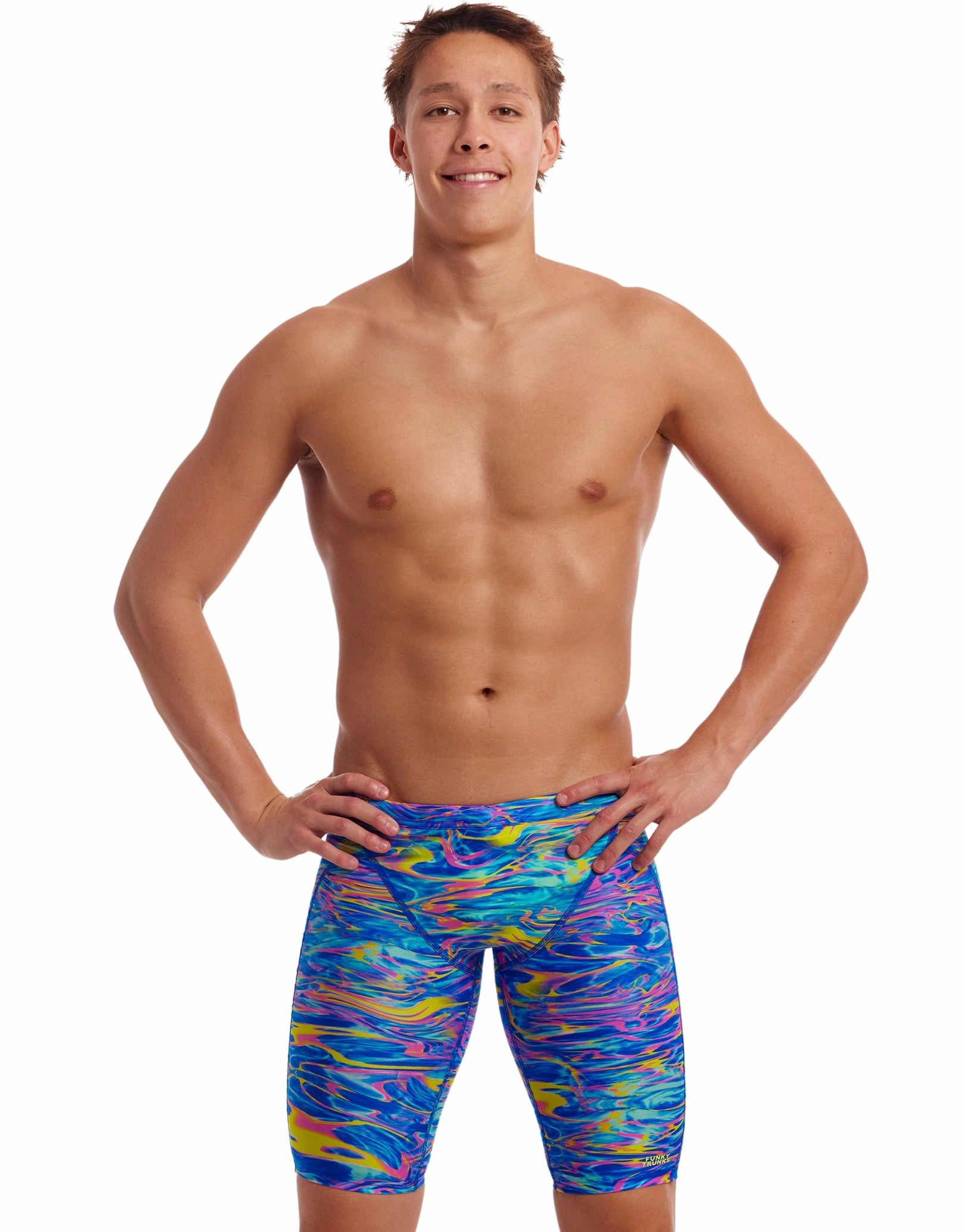 Stir Crazy Swim Training Jammers - Blue