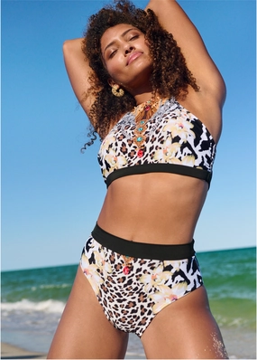 Strappy Back Sport Top - Feline Divine swimwear with tummy control, elegant swimsuits for women