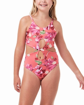 Submarine Front Row One-Piece cute swimsuits for teen girls, modest teen swimwear