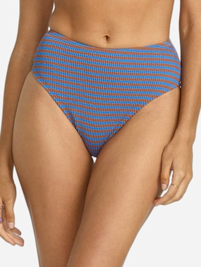 Summer Hi Stripe Hi Maui Bikini Bottom basic swimsuits for women, durable swimwear for ladies