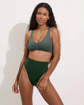 Sunday Top D  - Agave sleek design swimwear for women, minimalist swim styles