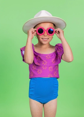 Suns | Mini Ruffled Around Top toddler girl swimwear, summer swimwear for girls