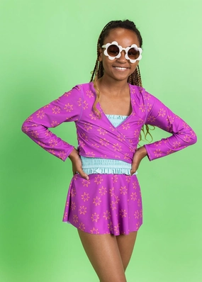 Suns | Youth Wrap Top Rashguard toddler girl swimwear, summer swimwear for girls