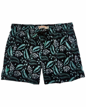 Sunset and Vine Microfiber Woven Printed Swim Trunk mens beach swimwear, quick dry mens swimsuits