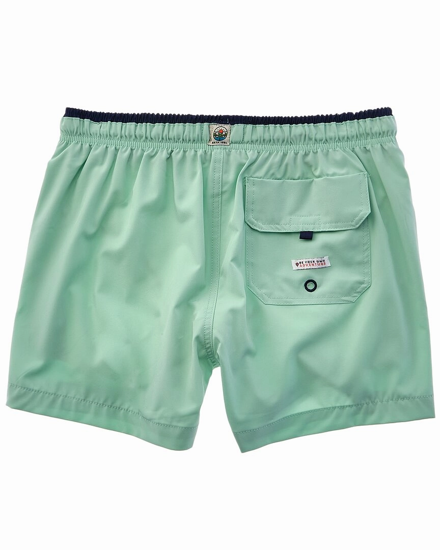Sunset and Vine Microfiber Woven Solid Swim Trunk