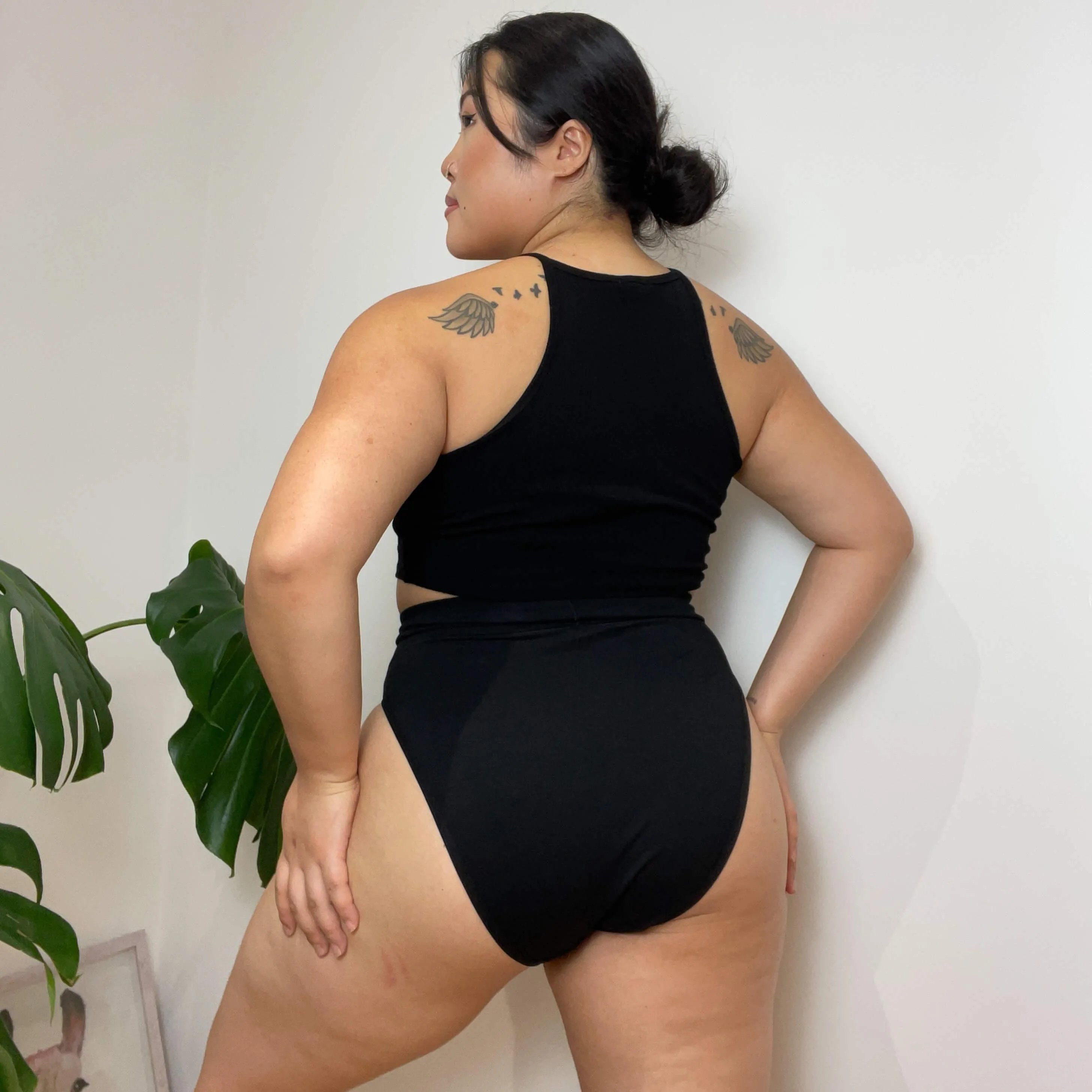 Super High Leg Panties - 3 Pairs in Black