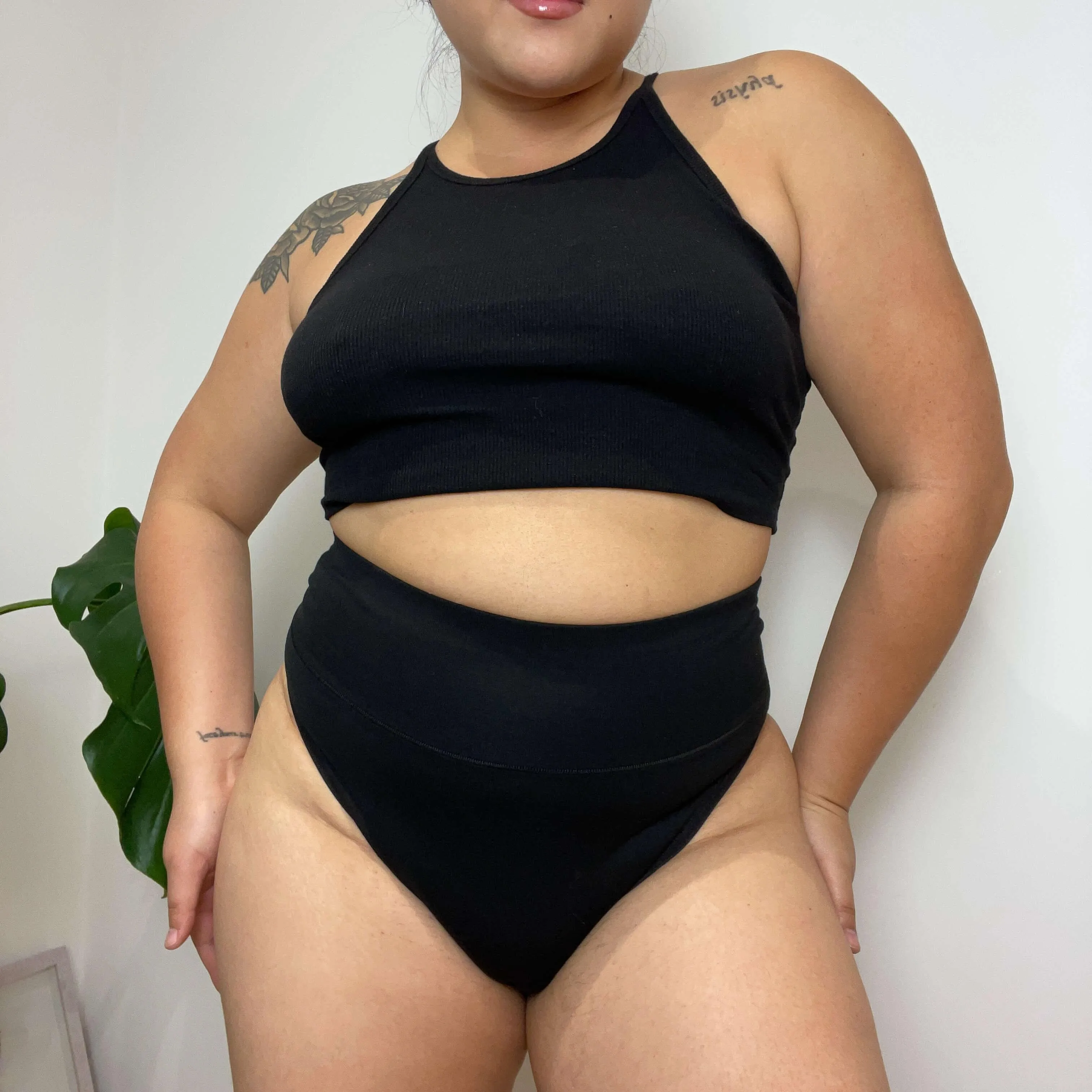 Super High Leg Panties - 3 Pairs in Black