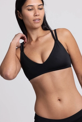 Suzy Bikini Top - Black inclusive swimwear styles, all season swimwear options