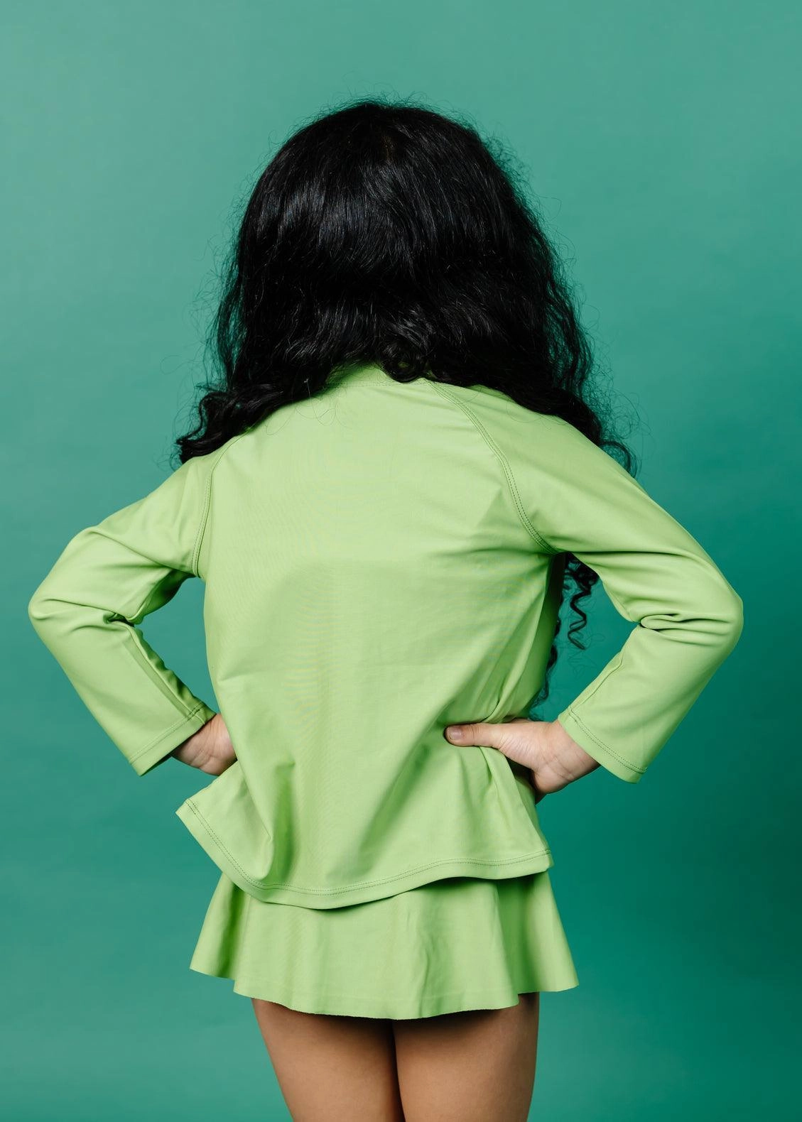 Sweet Pea Green | Mini Who Wears Short Skirts