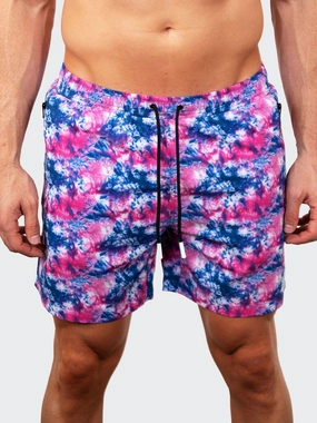 Swim Lion Dye Pink mens beach swimwear, quick dry mens swimsuits