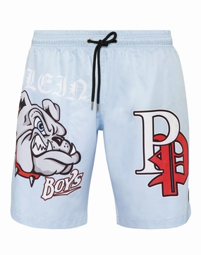 Swim-Trunks Bulldogs mens beach swimwear, quick dry mens swimsuits