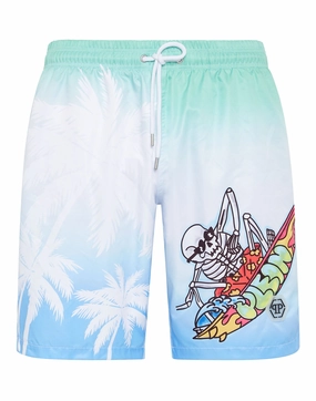 Swim-Trunks Hawaii mens beach swimwear, quick dry mens swimsuits