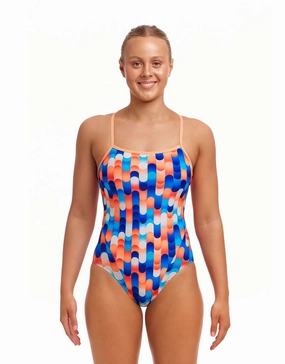 Tail End Single Strap Swimsuit - Multi funkita womens swimsuits, funkita colorful swimwear