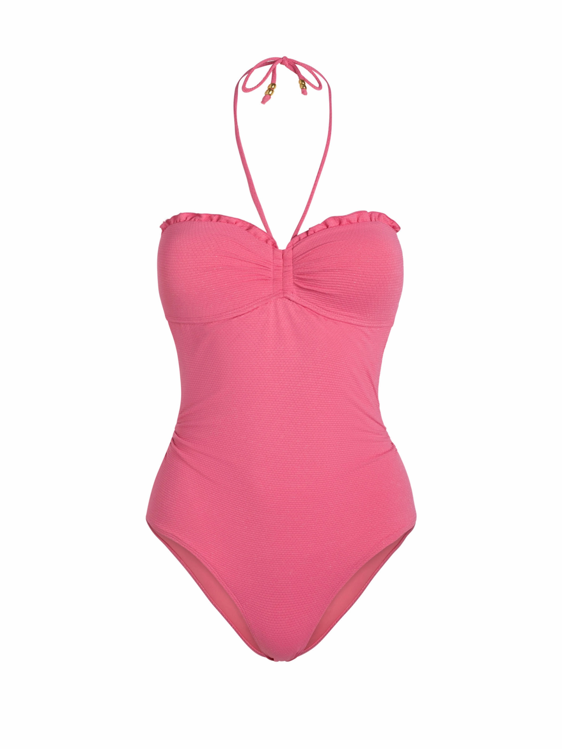 Talia One Piece In Hibiscus Metallic fashionable beach swimwear, modern womens bikinis