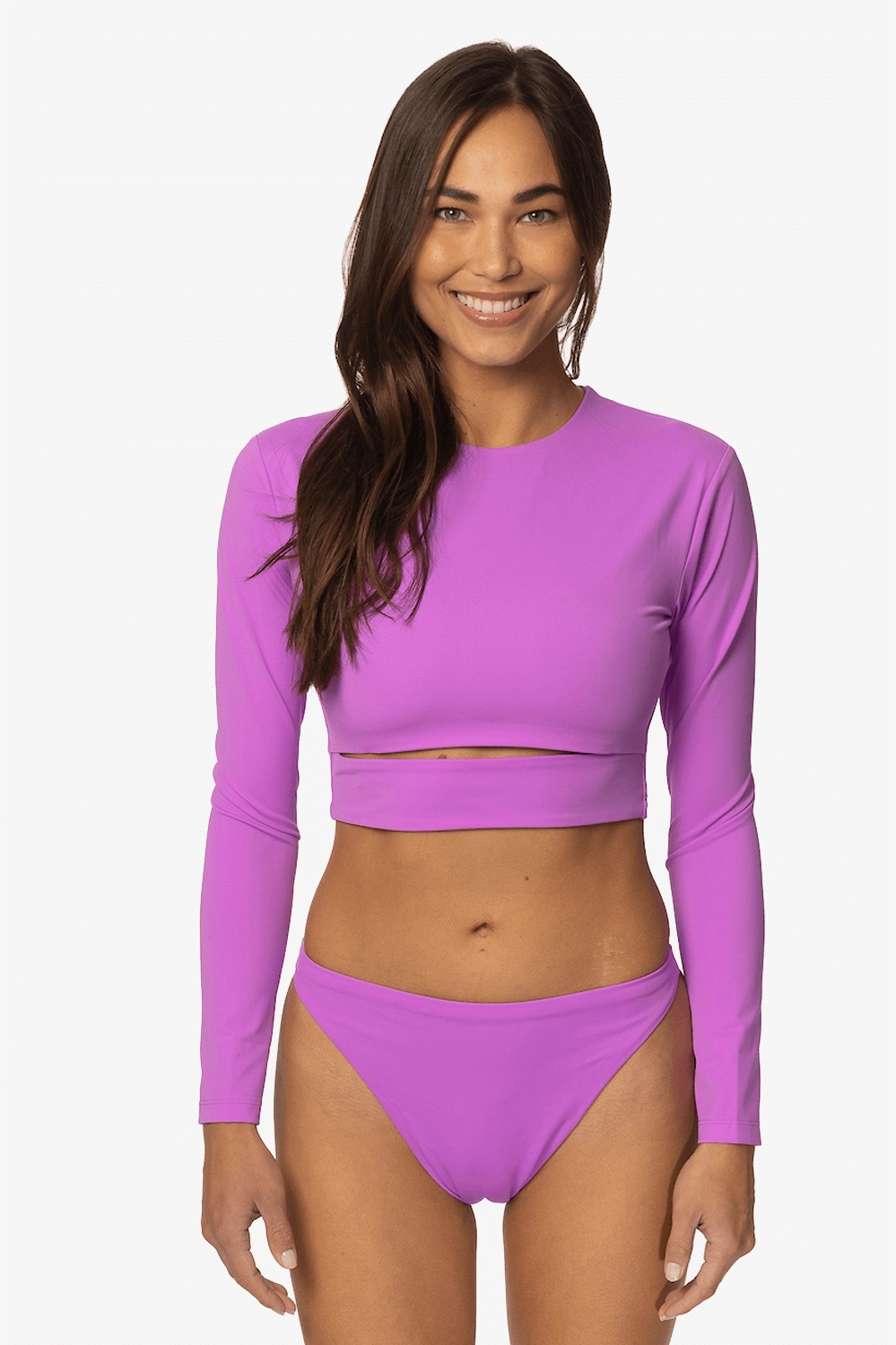 Taranaki Long Sleeved Crop Cut-Out Rashie - Dreamer