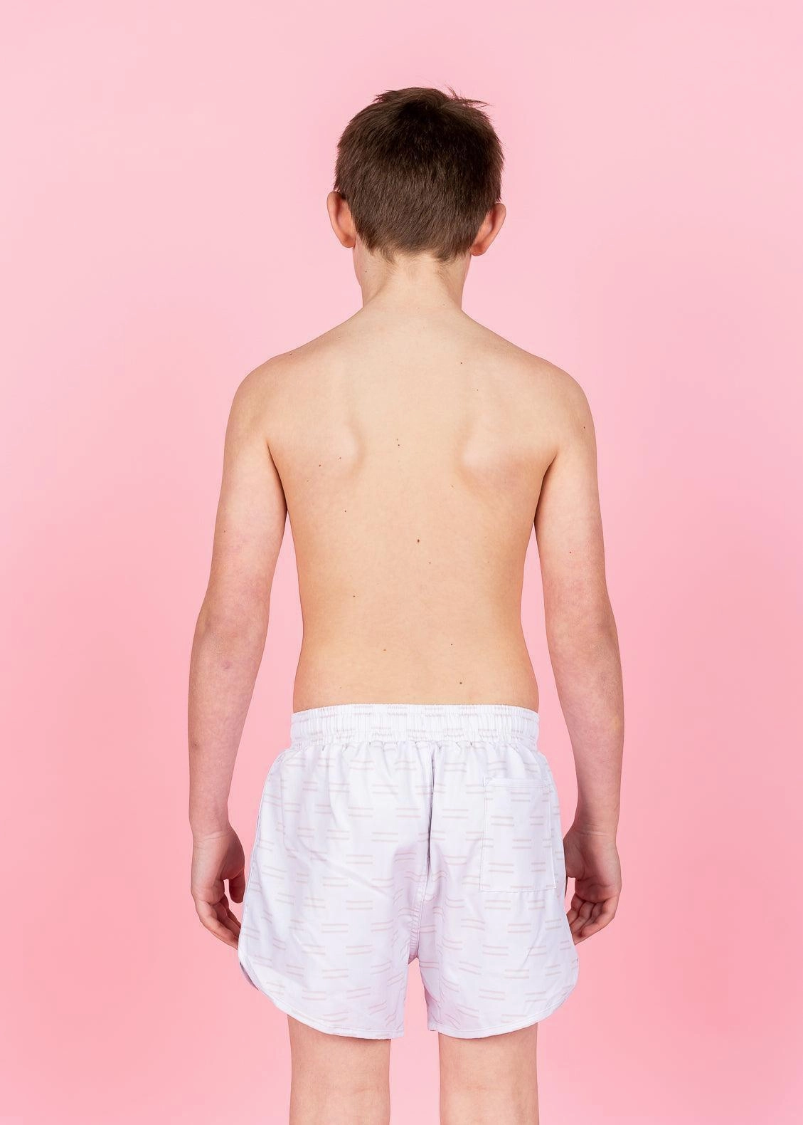 Taupe Dashes | Youth Retro Shorties