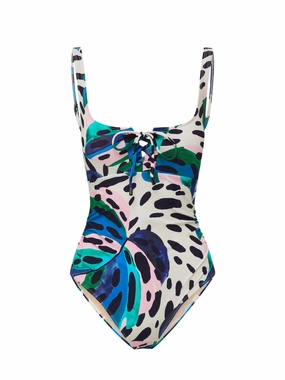 Taylor One Piece Palm Island high waist swimwear women, swimsuit for women beachwear
