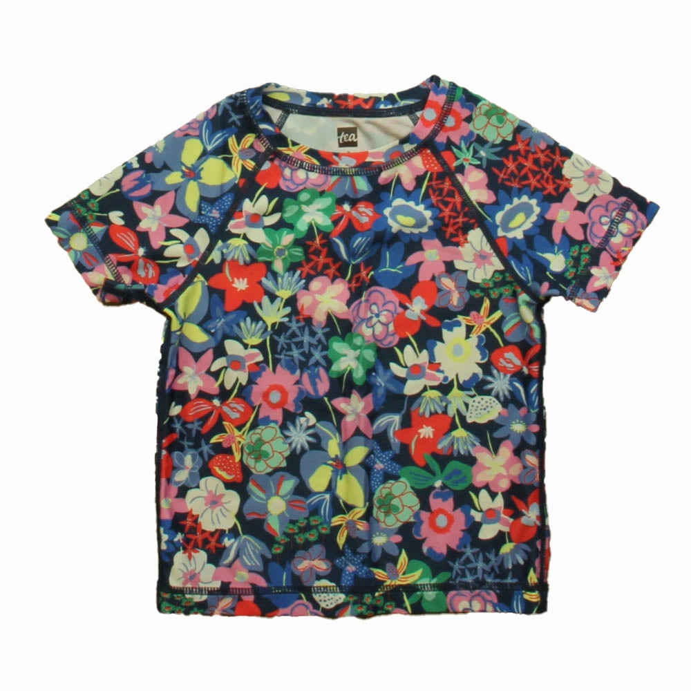 Tea Girls Floral Rashguard cute swimsuits for teen girls, modest teen swimwear
