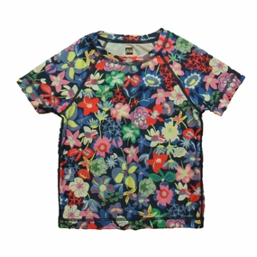 Tea Girls Floral Rashguard cute swimsuits for teen girls, modest teen swimwear