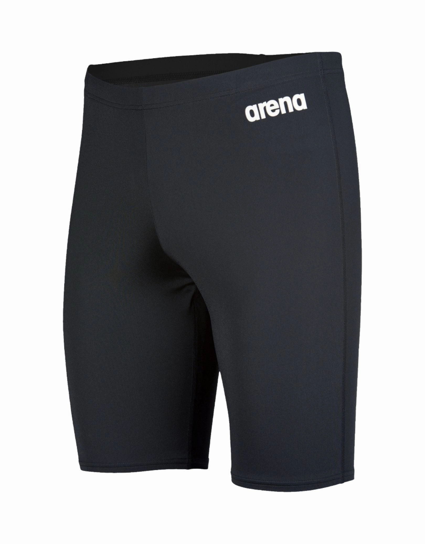 Team Solid Swim Jammer - Black/White