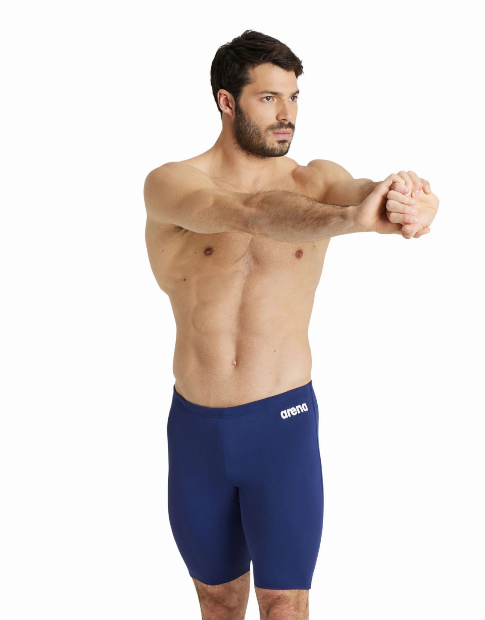 Team Solid Swim Jammer - Navy/White arena swimwear for men, arena competitive swimsuits