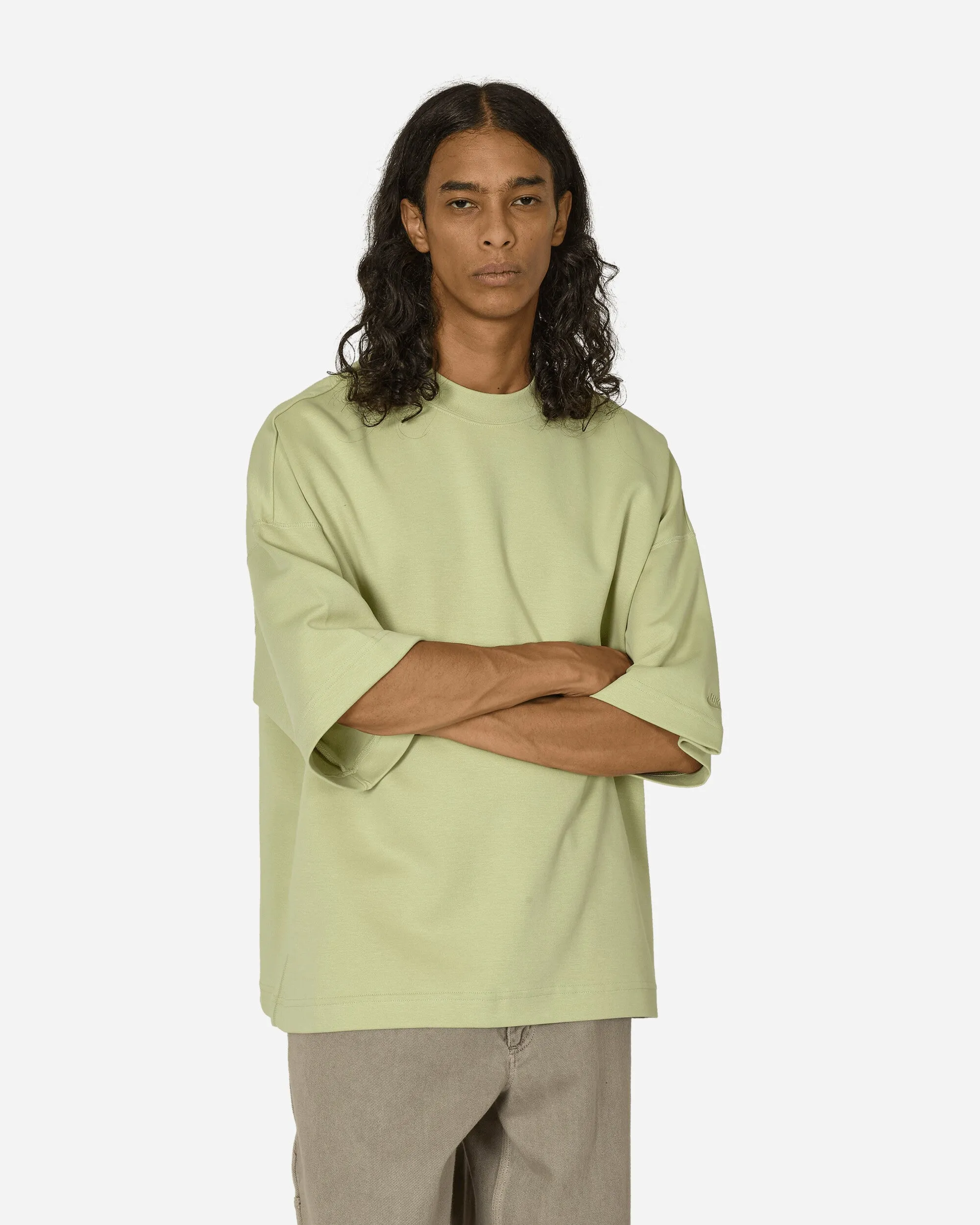 Tech Short-Sleeve Fleece T-Shirt Olive Aura
