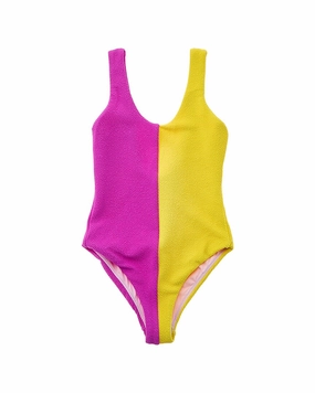 Terez Colorblocked One-Piece cute swimsuits for teen girls, modest teen swimwear