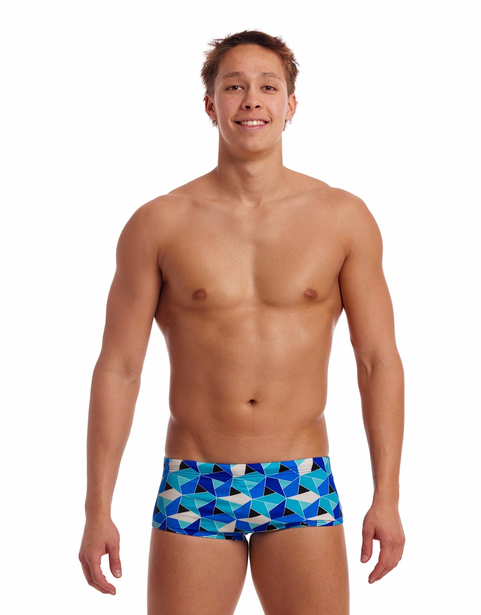 Tetra Tonic Sidewinder Swim Trunks - Blue funky trunks swim shorts, mens funky trunks swimwear