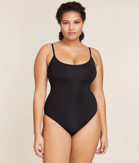 The Amalfi One Piece - Flat - Black - Classic - Full Coverage classic swimwear for women, everyday swimwear ladies