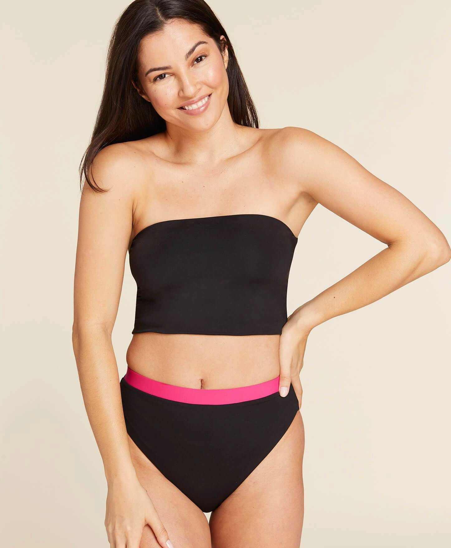 The Archive Aruba Bikini Top - Flat - Black