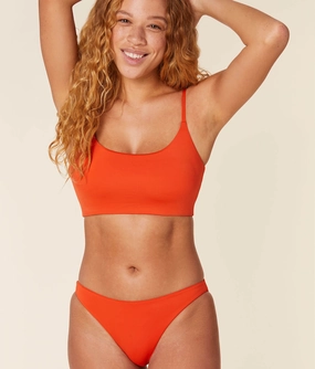 The Archive Cheeky Bikini Bottom - Flat - Siren luxury womens swimwear, swimwear for beach vacation