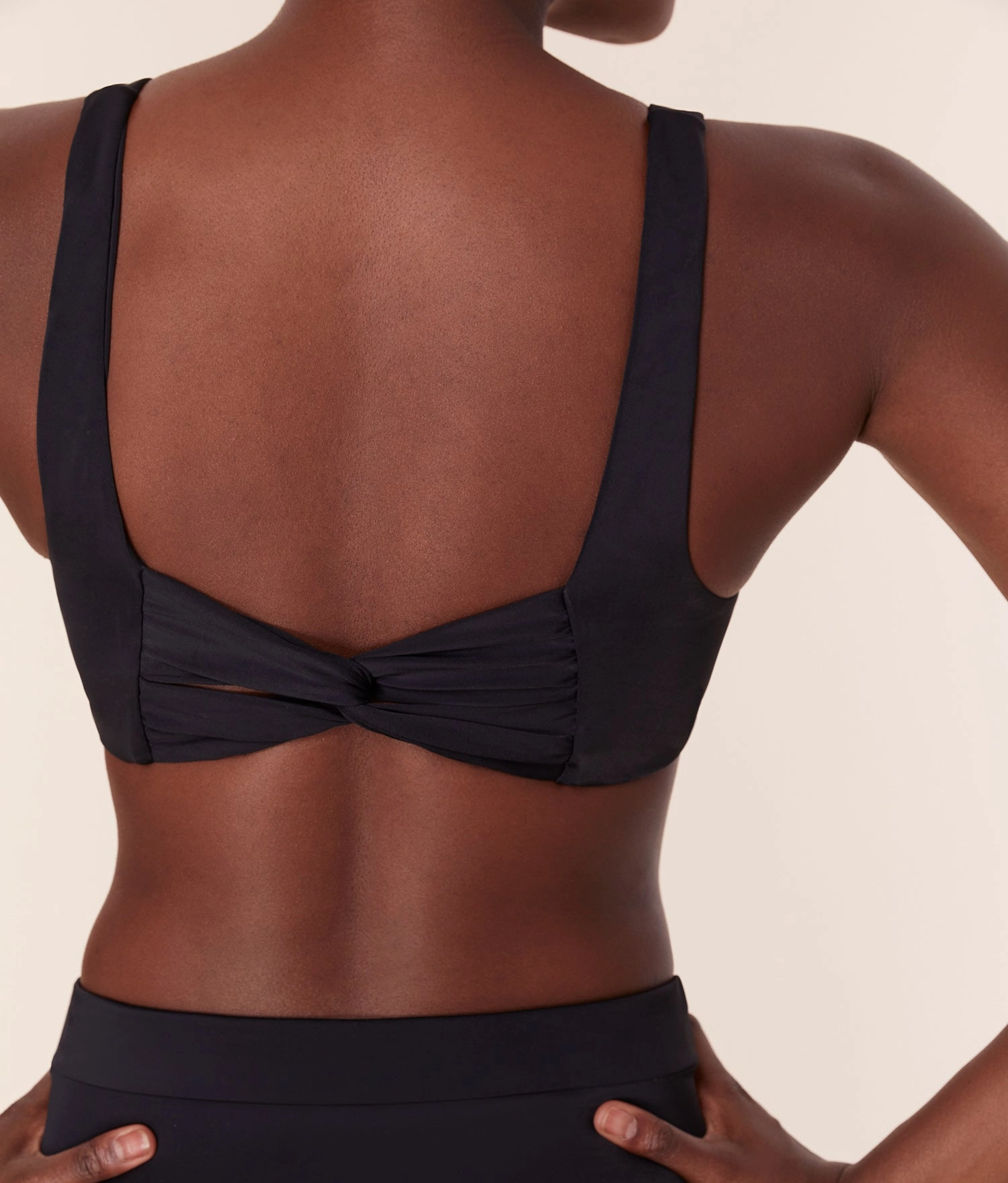 The Barbados Bikini Top - Eco Nylon - Black