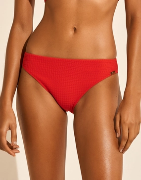The Bloom Bikini Pant - Radiant Red full coverage swim tops, cute bikini tops