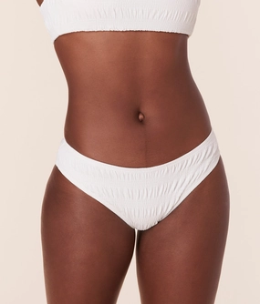 The Classic Bikini Bottom - Smocked - Sugar luxury womens swimwear, swimwear for beach vacation