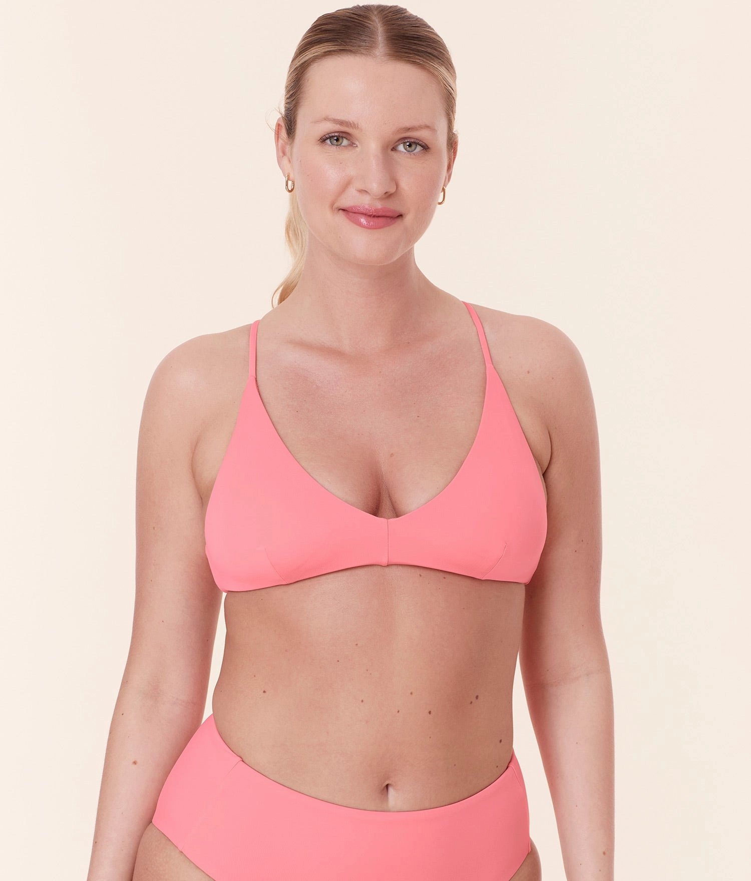 The Elwood Bikini Top - Eco Nylon - Petal luxury womens swimwear, swimwear for beach vacation
