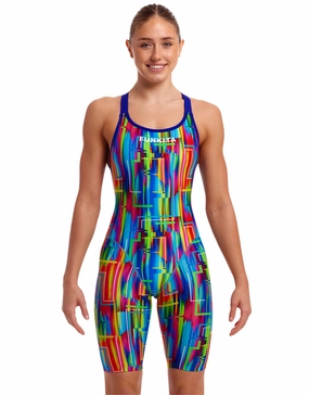The Glitch Fast Legs Legsuit - Multi funkita womens swimsuits, funkita colorful swimwear
