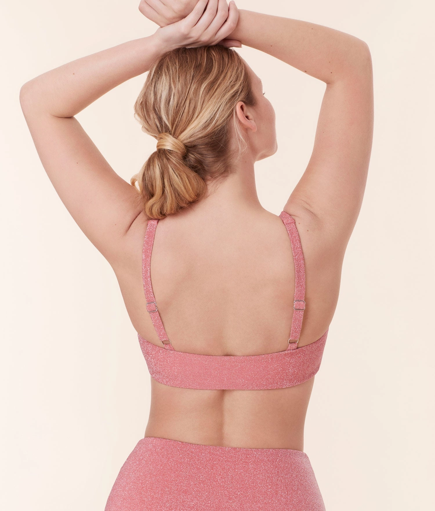 The Lipari Bikini Top - Glitter - Shell