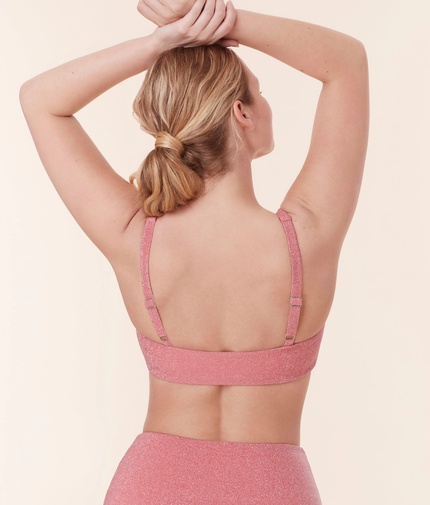The Lipari Bikini Top - Glitter - Shell