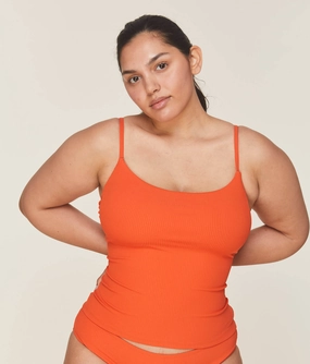 The Longline Swim Tank - Ribbed - Siren (Archive) classic swimwear for women, everyday swimwear ladies