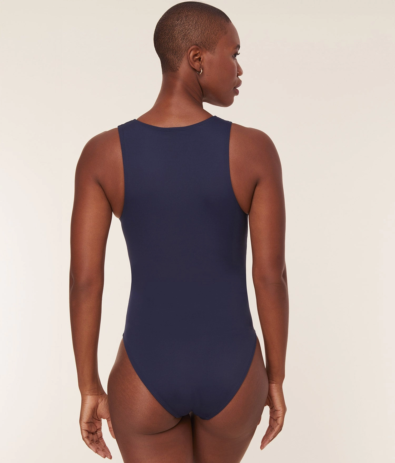 The Malibu One Piece - Eco Nylon - Navy - Long Torso