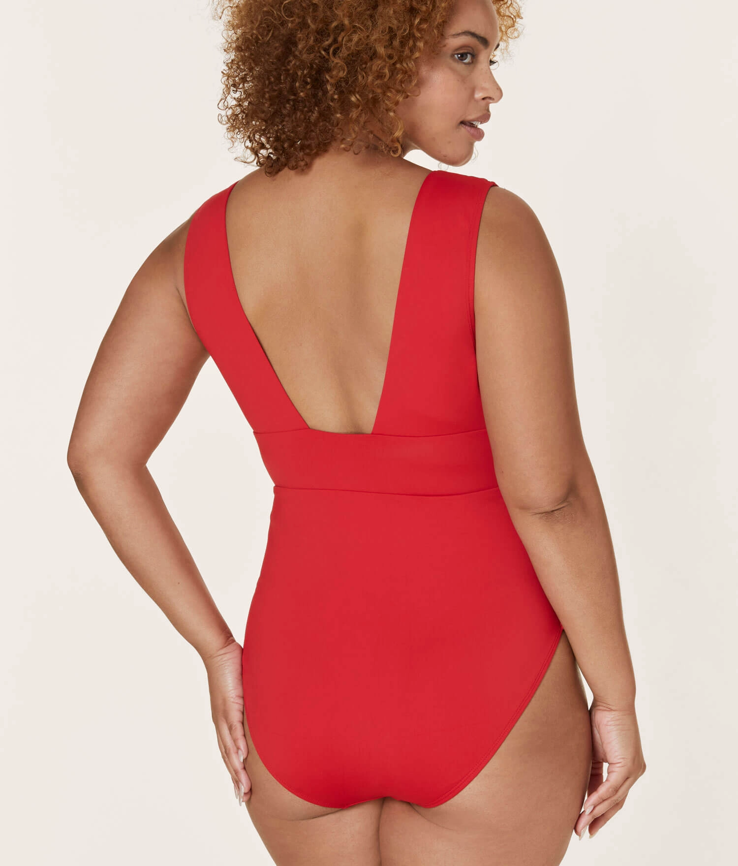 The Mykonos One Piece - Eco Nylon - Cherry Red - Long Torso