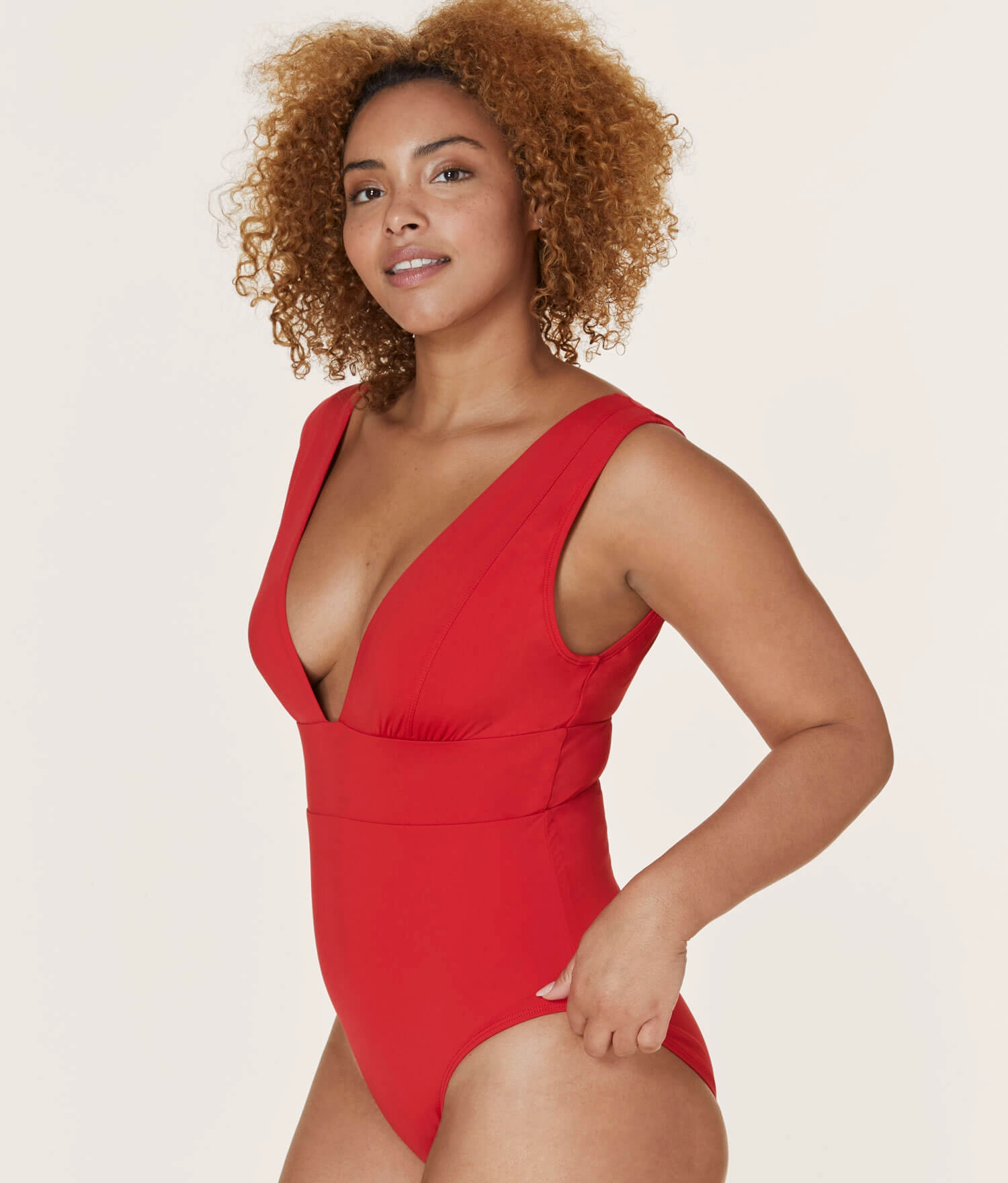 The Mykonos One Piece - Eco Nylon - Cherry Red - Long Torso