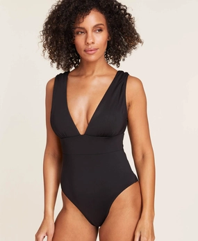 The Mykonos One Piece - Flat - Black - Classic - Cheeky classic swimwear for women, everyday swimwear ladies