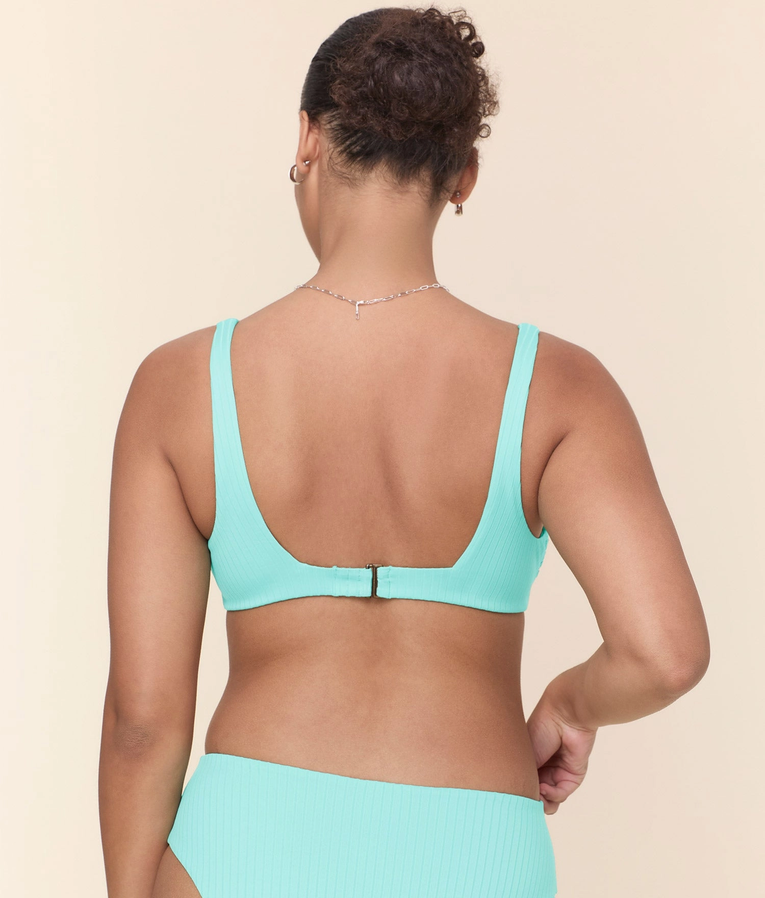 The Rye Bikini Top - Wide Rib - Opal