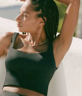 The Siren Swim Tank - Flat - Black classic swimwear for women, everyday swimwear ladies
