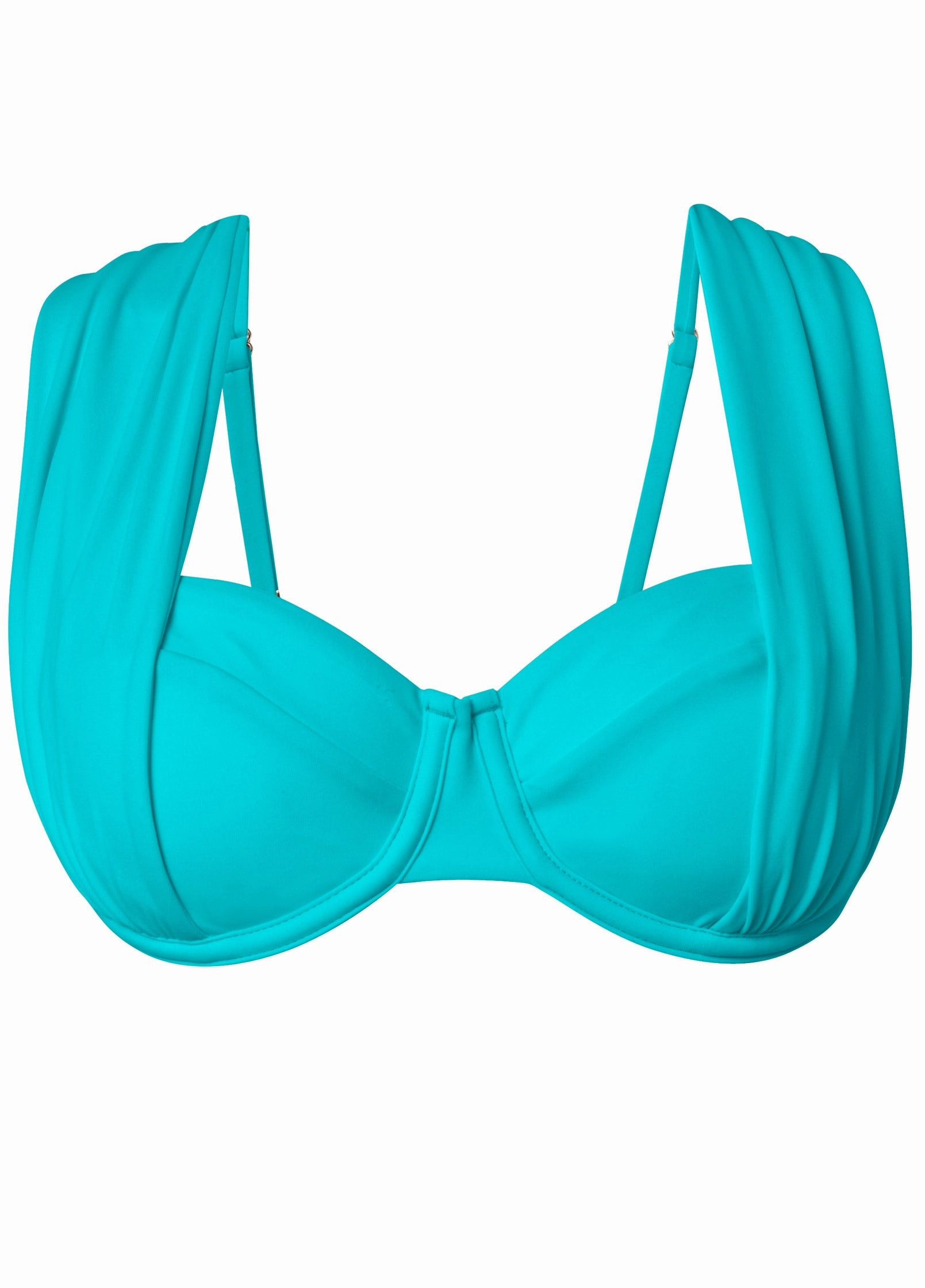 The Uplift Marilyn Top - Aqua Reef