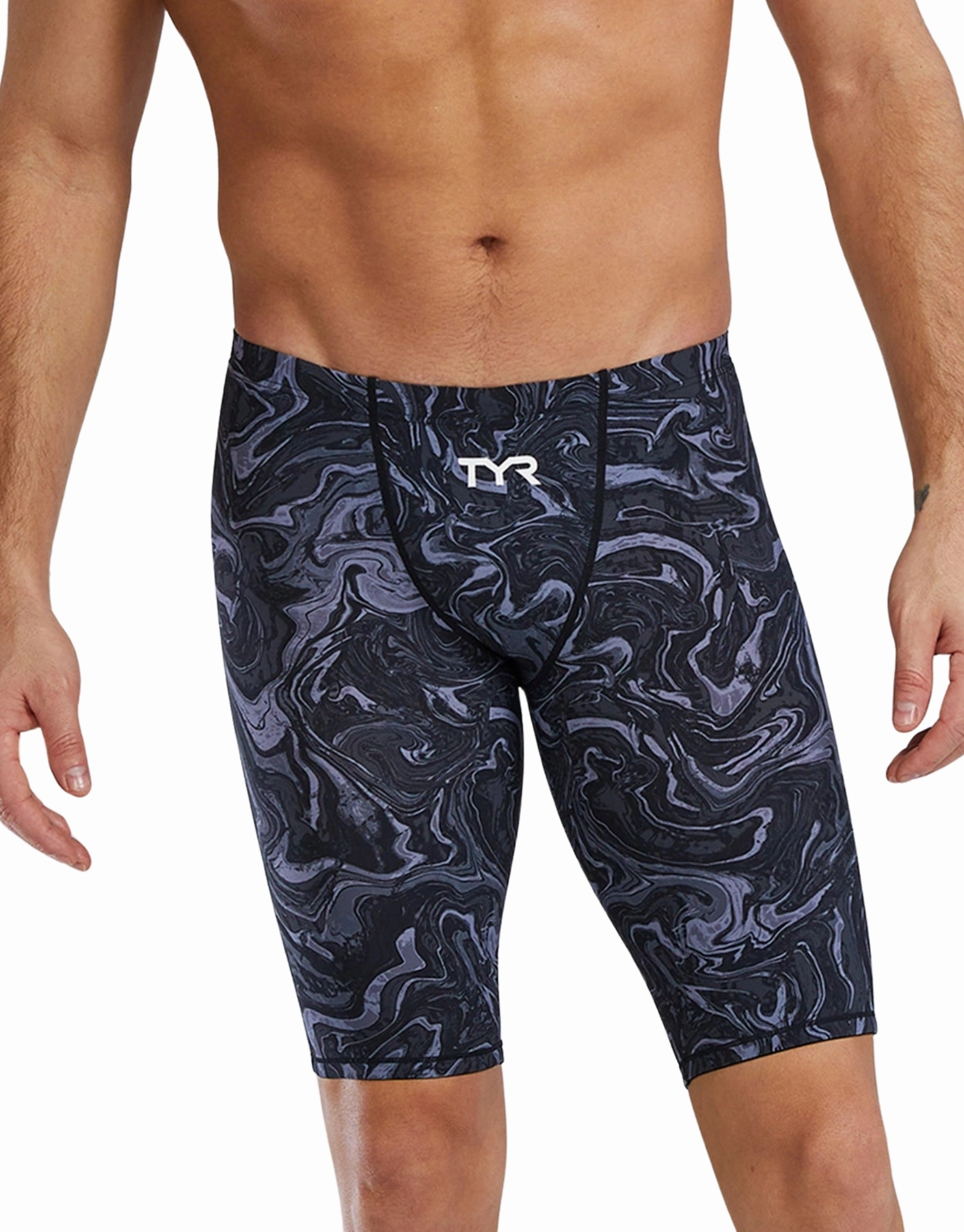 Thresher Hyperblitz Swim Jammer Limited Edition - Titanium Black tyr competition swimwear, tyr swimsuits for athletes