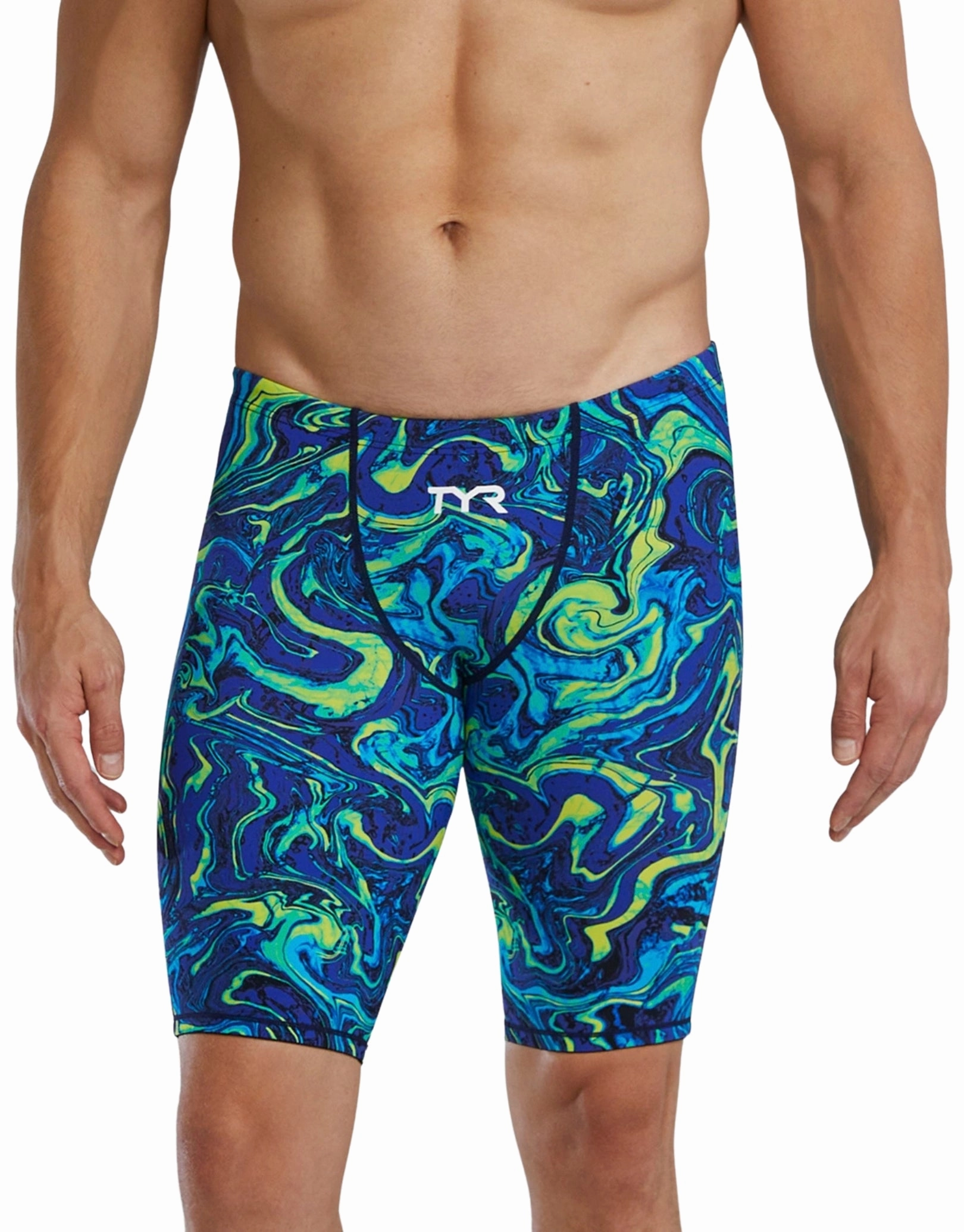 Thresher Hyperblitz Swim Jammer Limited Edition- Blue/Green tyr competition swimwear, tyr swimsuits for athletes