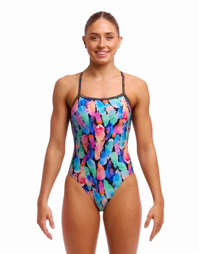Tickle Torture Strapped In Swimsuit - Multi funkita womens swimsuits, funkita colorful swimwear